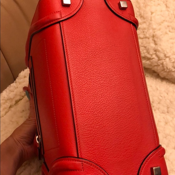 Celine Micro Red Luggage Tote - Picture 14 of 16